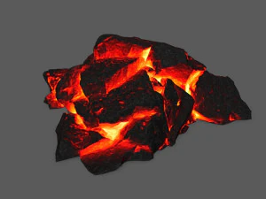 용암 바위 3D 모델