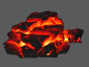 용암 바위 3D 모델