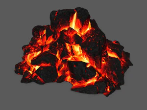 용암 바위 3D 모델