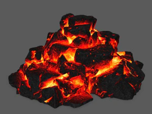 용암 바위 3D 모델