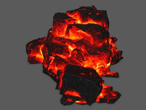 용암 바위 3D 모델