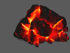 용암 바위 3D 모델