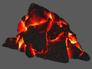용암 바위 3D 모델