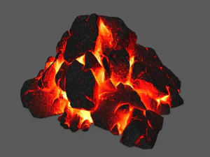 용암 바위 3D 모델