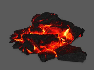 용암 바위 3D 모델