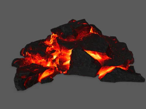 용암 바위 3D 모델