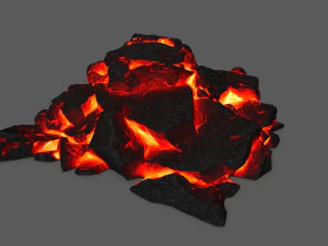용암 바위 3D 모델