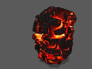 용암 바위 3D 모델