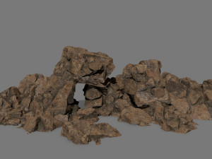 desert rock set 3D 모델