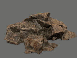 desert rock set 3D 모델