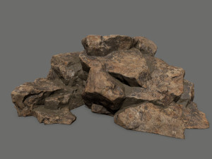 desert rock set 3D 모델