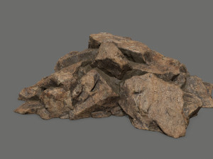 desert rock set 3D 모델