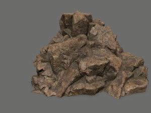 desert rock set 3D 모델