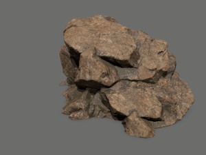 desert rock set 3D 모델