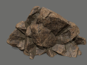desert rock set 3D 모델