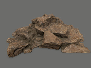 desert rock set 3D 모델
