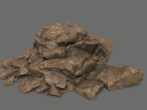 desert rock set 3D 모델
