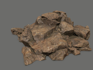 desert rock set 3D 모델