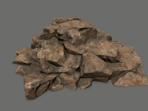 desert rock set 3D 모델