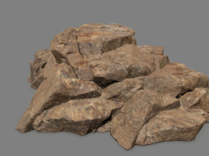 desert rock set 3D Model
