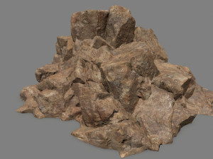 desert rock set 3D Model