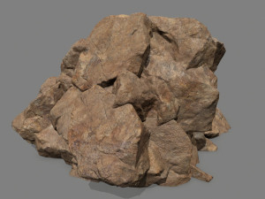 desert rock set 3D Model