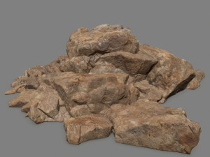desert rock set 3D Model