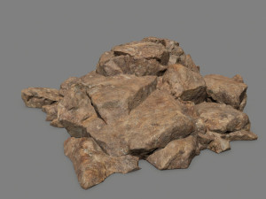desert rock set 3D Model