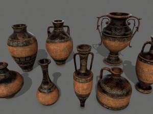 vase set Model 3D