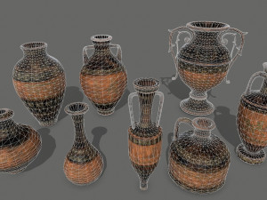 vase set Modello 3D