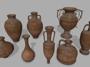 vase set 3Dモデル