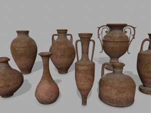 vase set 3D-Modell