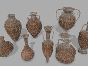 vase set 3D-Modell