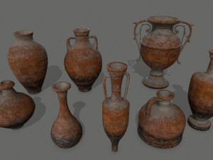 vase set 3Dモデル