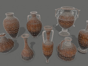 vase set Model 3D