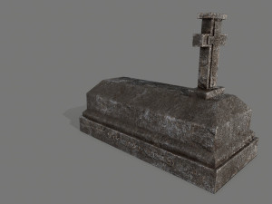 tombstone set 3D मॉडल