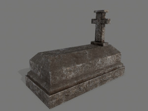 tombstone set 3D मॉडल