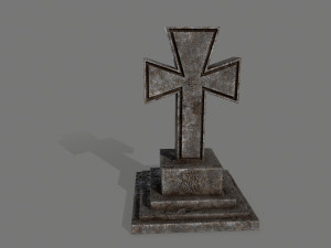 tombstone set 3D मॉडल
