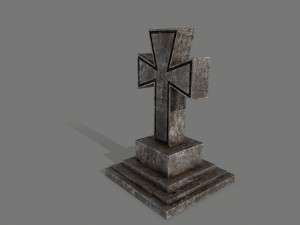 tombstone set 3D मॉडल