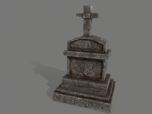 tombstone set 3D मॉडल