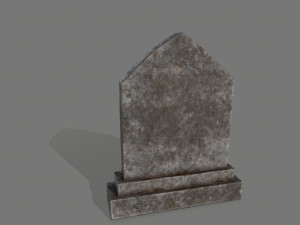 tombstone set 3D मॉडल