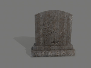 tombstone set 3D मॉडल