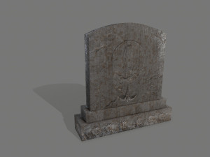 tombstone set 3D मॉडल