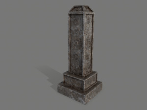 tombstone set 3D मॉडल