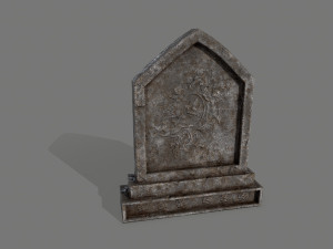 tombstone set 3D मॉडल