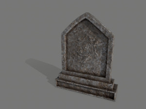tombstone set 3D मॉडल