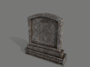 tombstone set 3D मॉडल