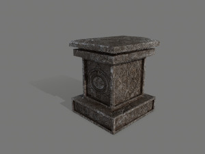 tombstone set 3D मॉडल