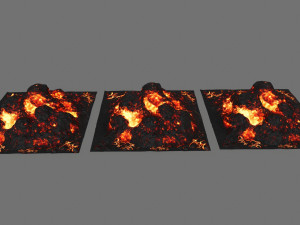 lava rock 3D 模型
