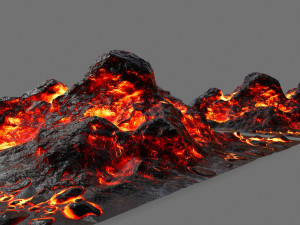 lava rock 3D 模型